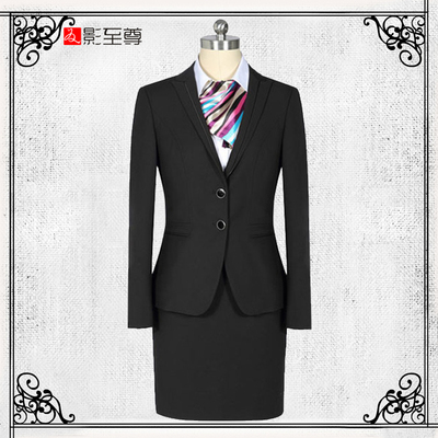影至尊女士商务西装西裙套装女士西服套装定制