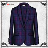影至尊秋冬新款男士修身西服套装商务绅士一粒扣西装外套定制