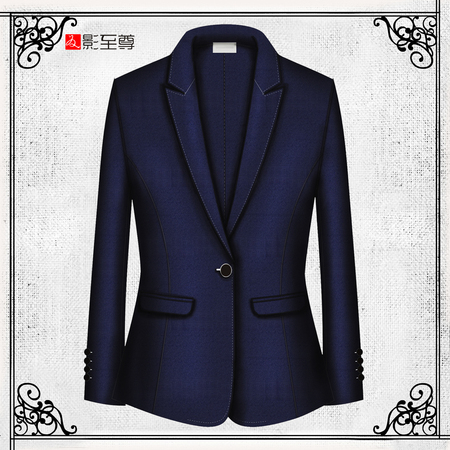 影至尊秋冬新款女士修身西服商务时尚套装一粒扣西装外套定制